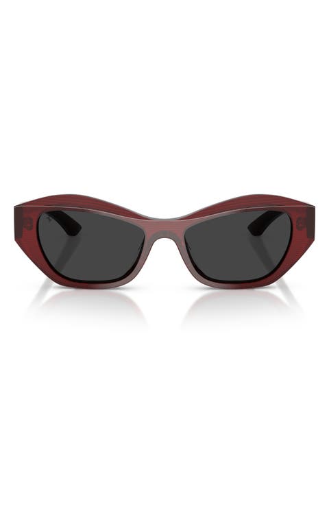 53mm Polarized Cat Eye Sunglasses