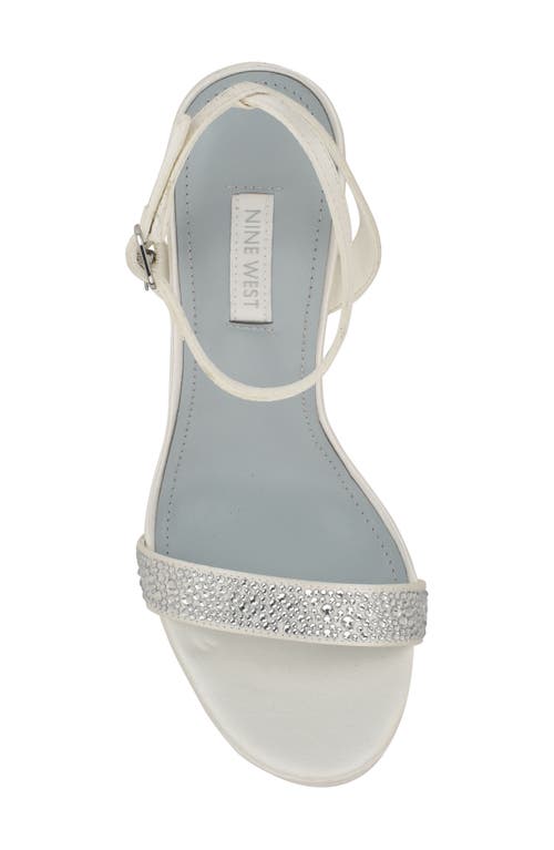 Nine West Zadien Womens Dressy Open Toe Pumps In Off White