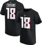 Nike Youth Nike Kirk Cousins Black Atlanta Falcons Player Name & Number T-Shirt