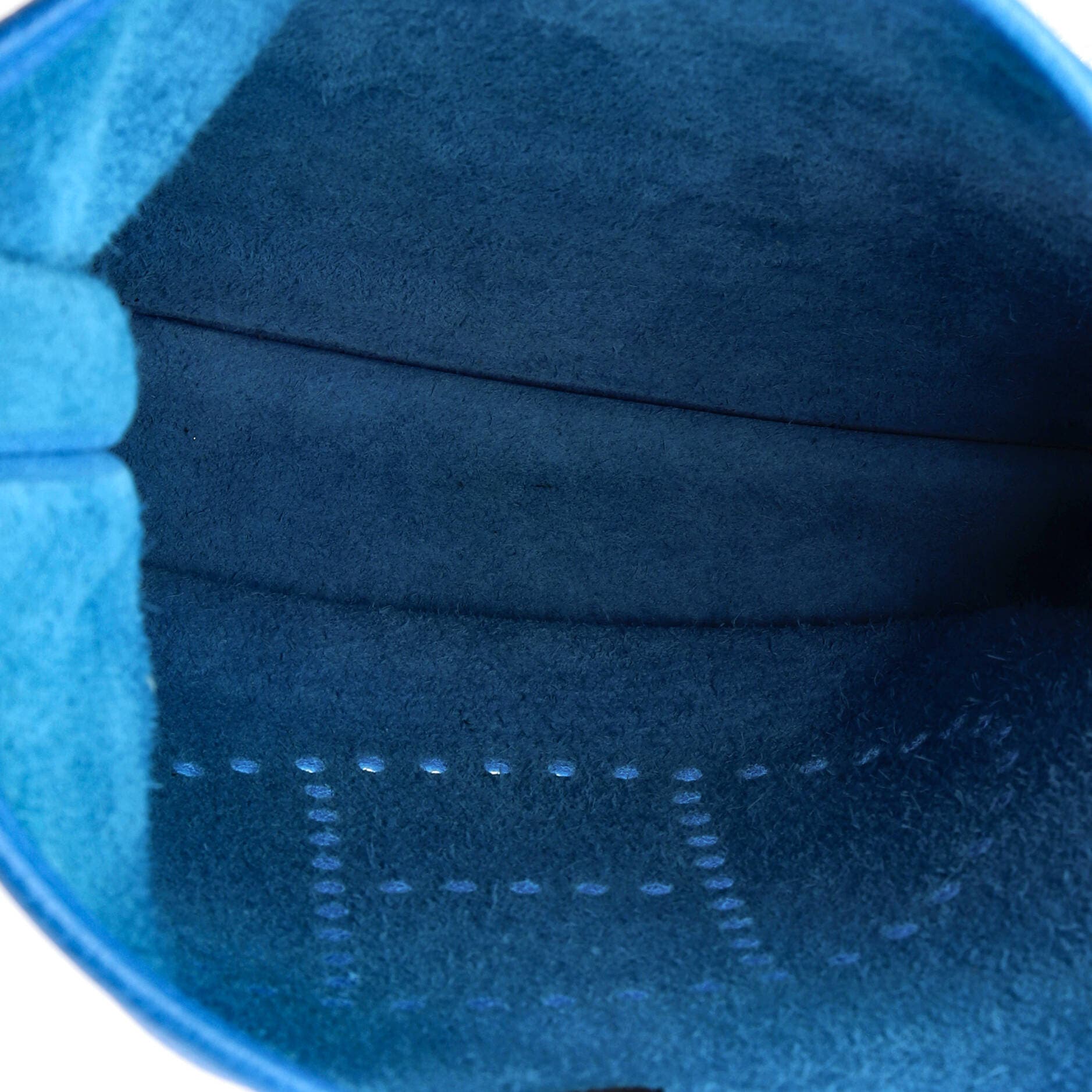 Pre-Owned Hermes Evelyne Bag Gen III Clemence PM, Alternate, color, Bleu Zanzibar