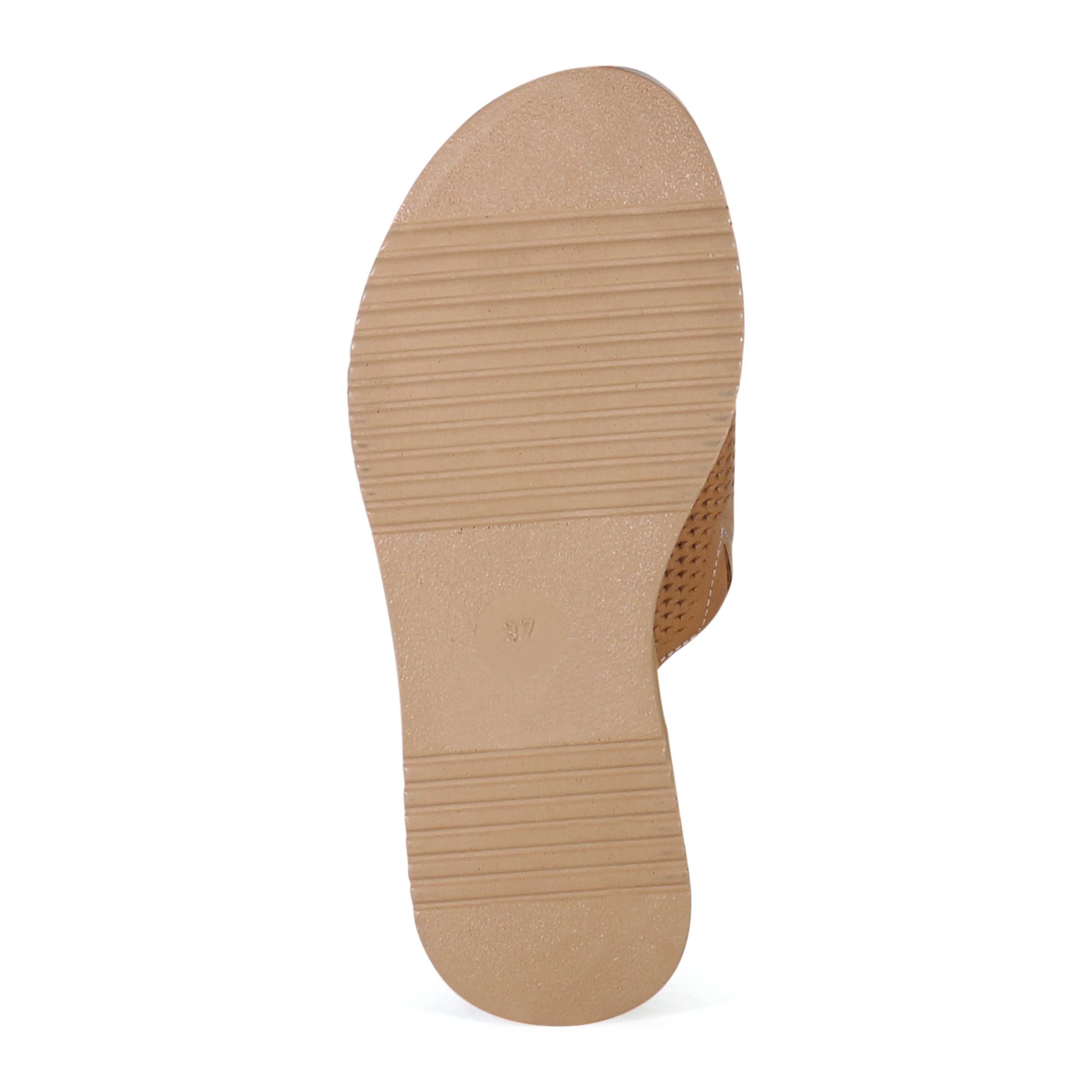 Diba True PA CIFIC Leather Platform Slip-On Sandal, Alternate, color, Coconut