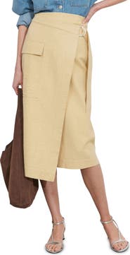 & Other Stories Belted Asymmetric Midi Skirt