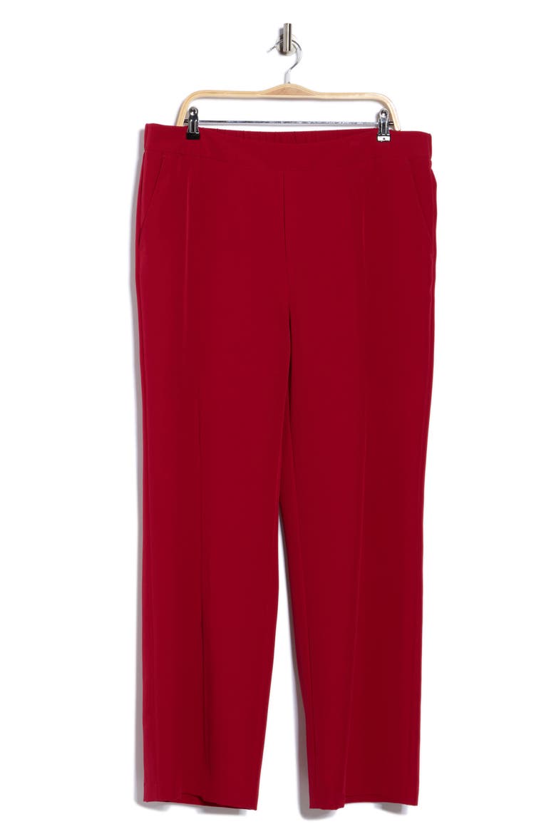 Pull-On Wide Leg Pants, Alternate, color, RED