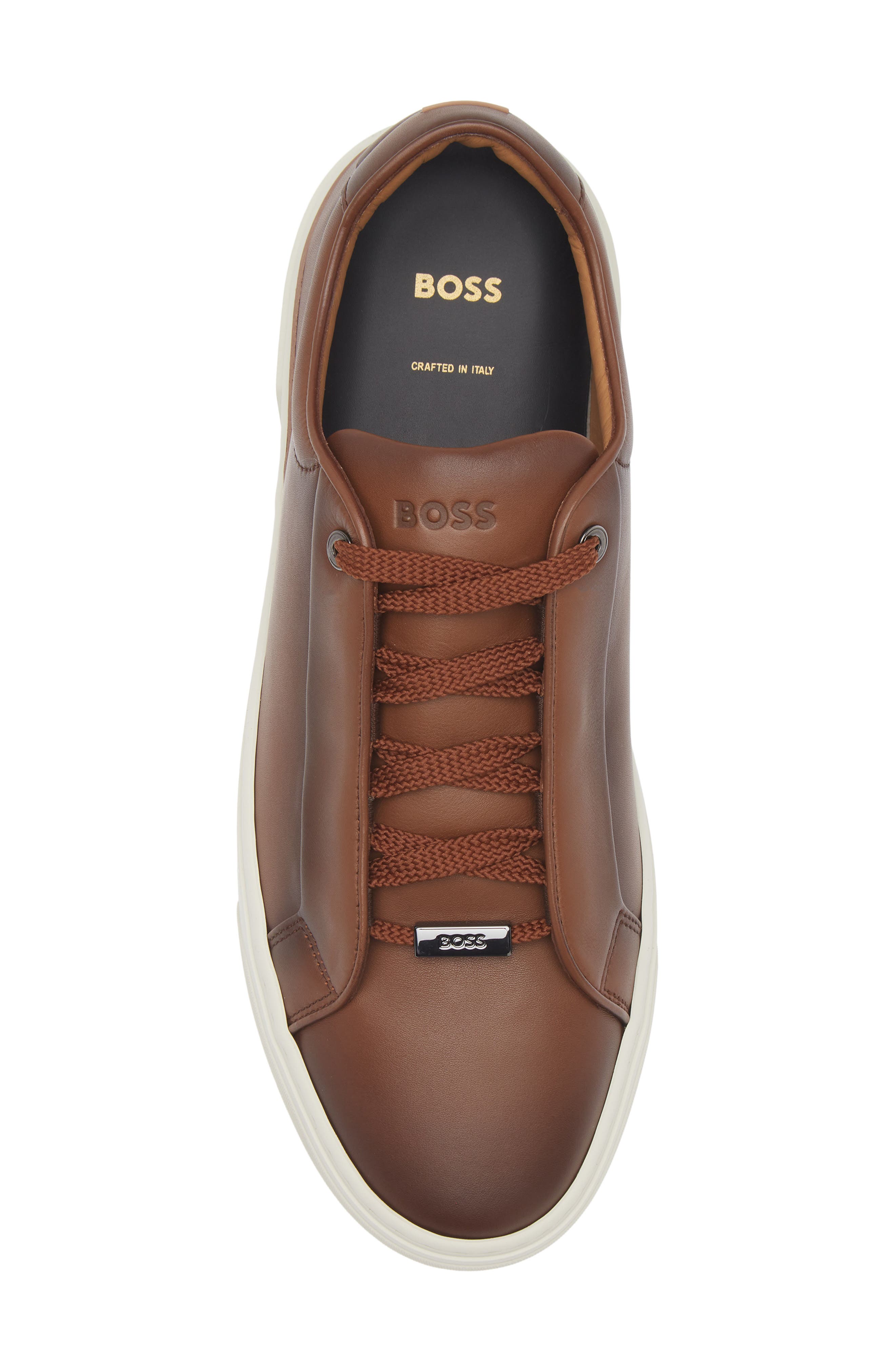 BOSS Gary Low Top Sneaker, Alternate, color, Medium Brown