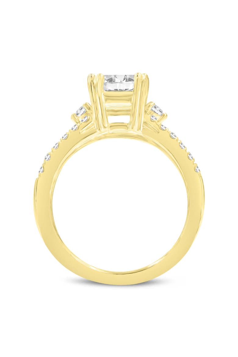 Gohar 14K Yellow Gold Emerald Cut Lab Grown Diamond  Engagement Ring - 2.04 Ct, Alternate, color, 14K Yellow Gold