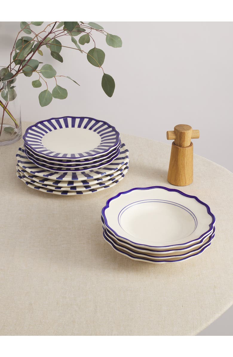 Maison Madison Home Mix and Match 12 Piece Set with Pasta Bowl, Main, color, Starburst/Striped/Solid