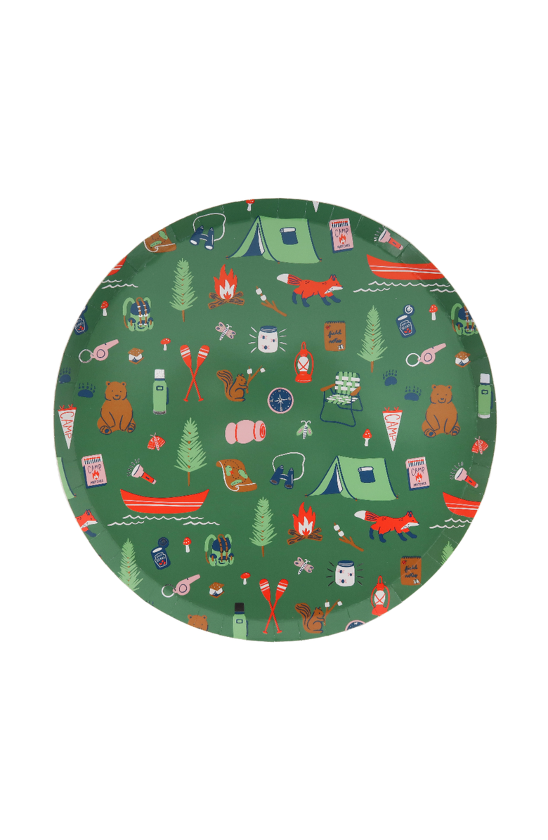 Daydream Society Camp Explorer Camp Pattern Large Plates, Main, color, Assorted Pre-Pack