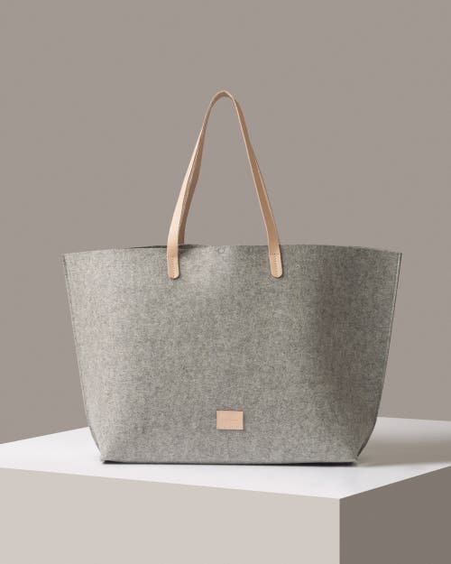 Graf & Lantz Graf Lantz Hana Merino Wool Boat Bag In Granite