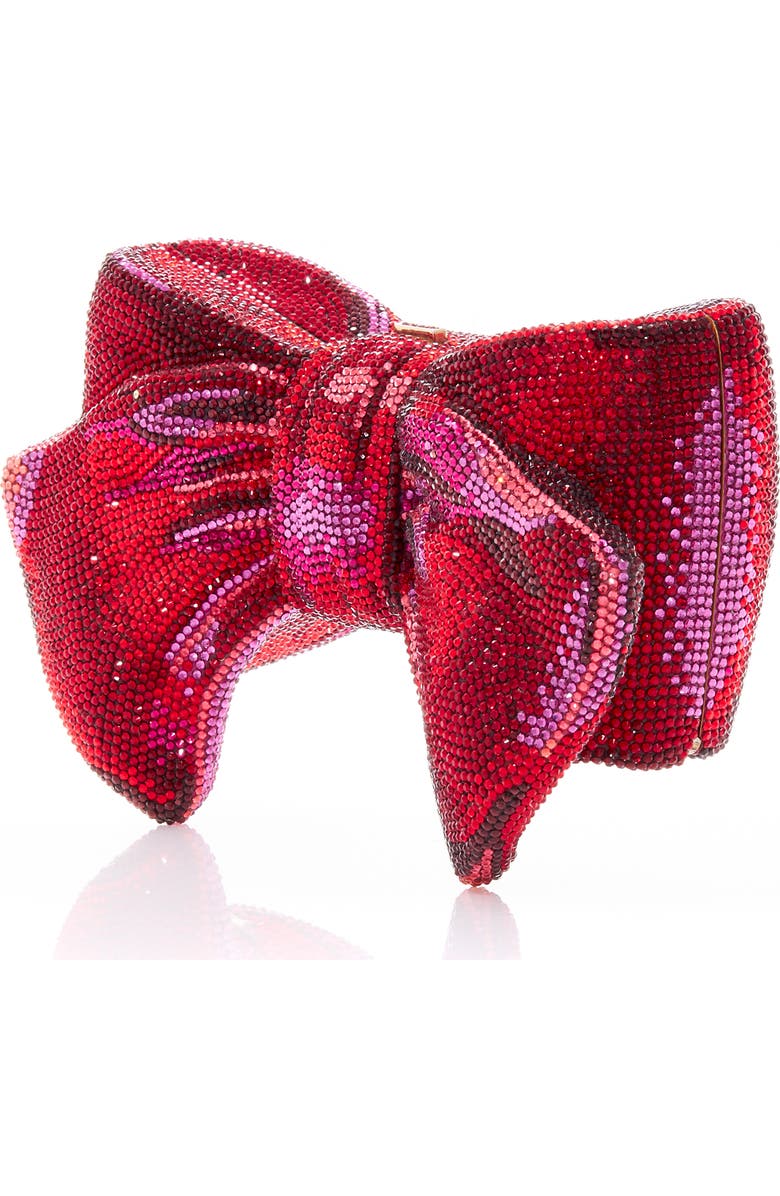 JUDITH LEIBER COUTURE Bow Clutch, Alternate, color, Champagne Siam Multi