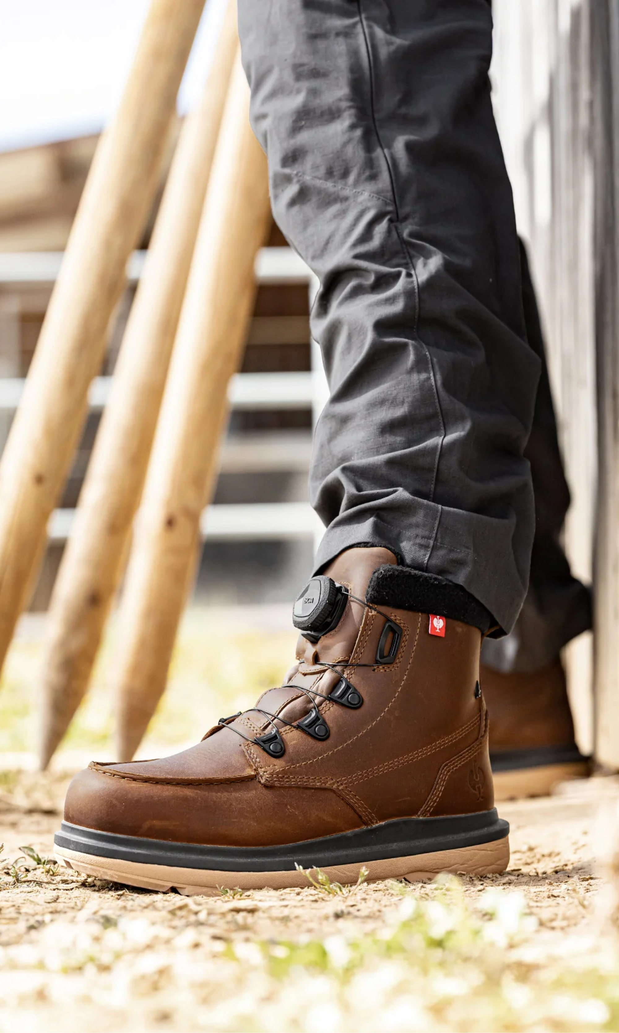Woodside 6" Steel Toe Work Boot, Alternate, color, Desert Brown