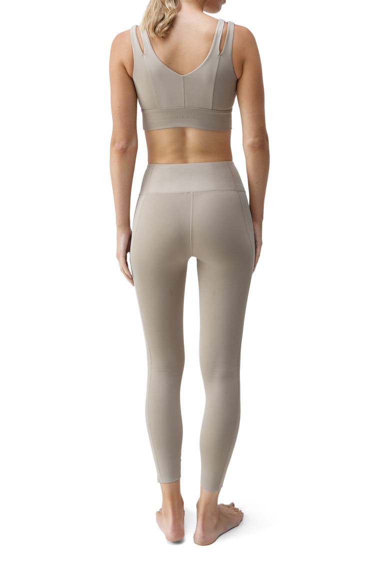 Maan Medium Support Performance Sport Top, Alternate, color, Grain