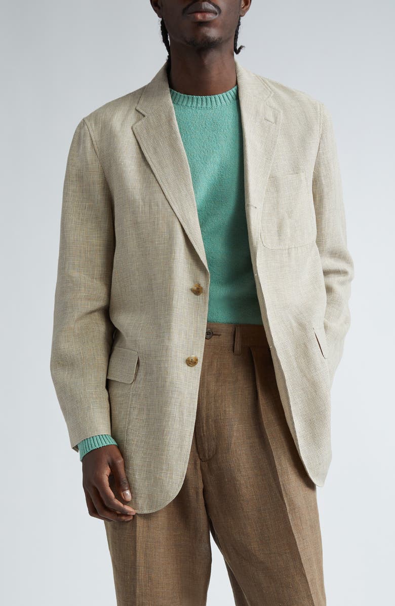 BEAMS 3B Box Fit Linen & Cotton Sport Coat, Main, color, 