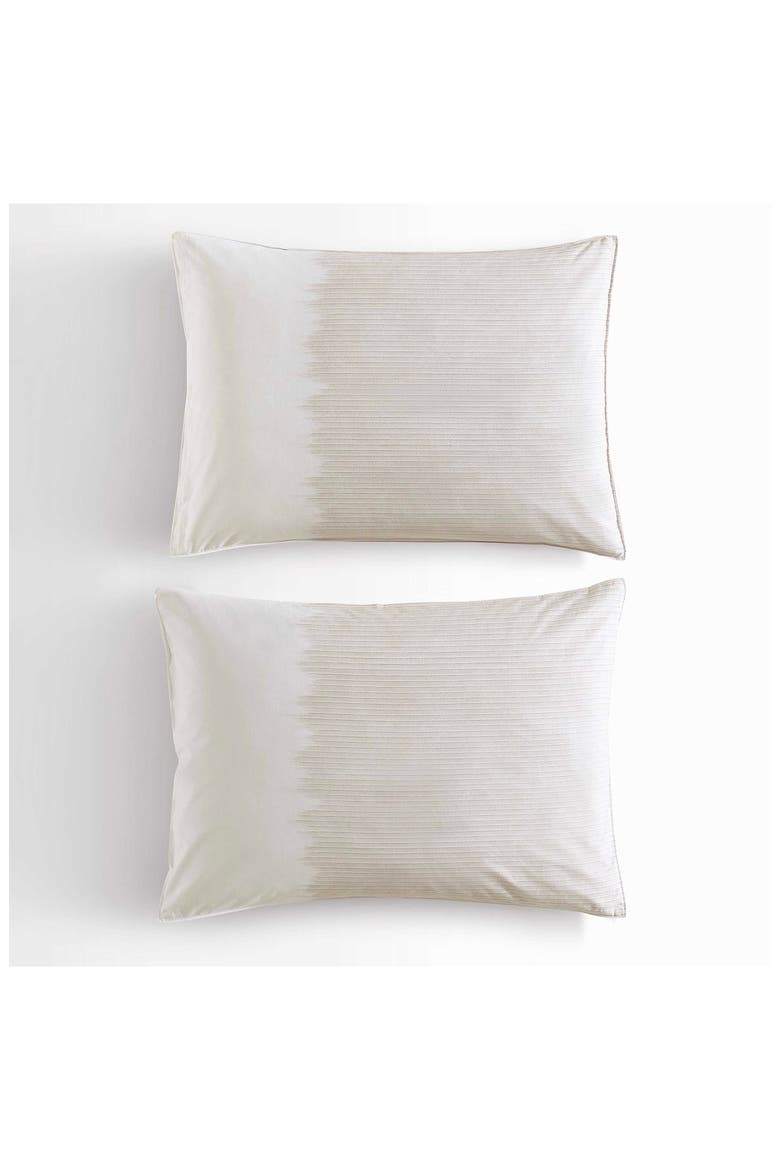 Ikat Pinstripe Duvet Cover & Shams Set, Alternate, color, PINK
