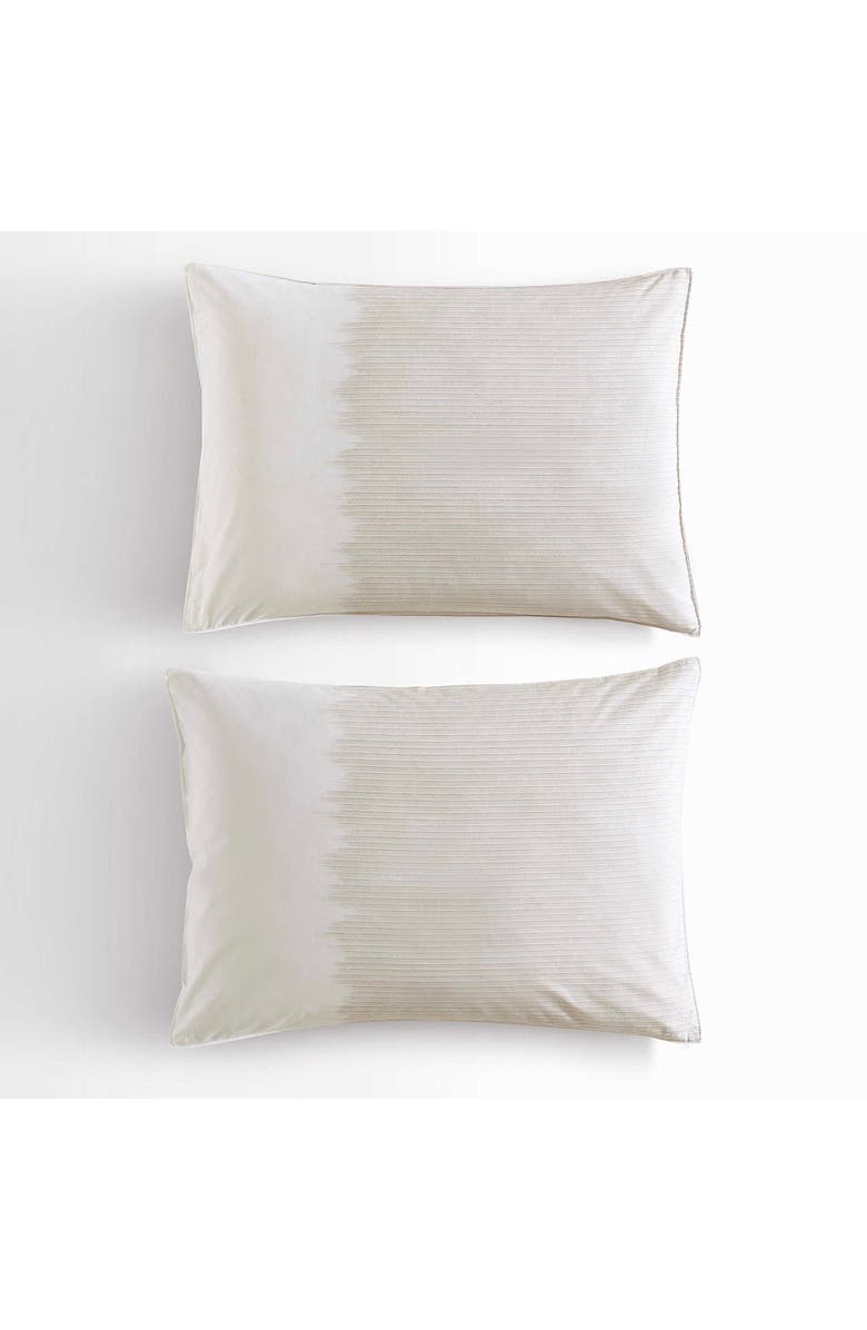 Calvin Klein Ikat Pinstripe Duvet Cover & Shams Set, Alternate, color, Pink