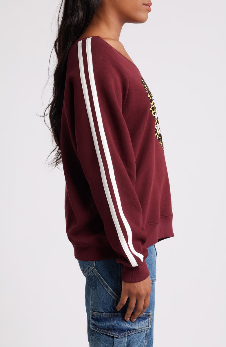 New York Loves You V-Neck Graphic Sweatshirt