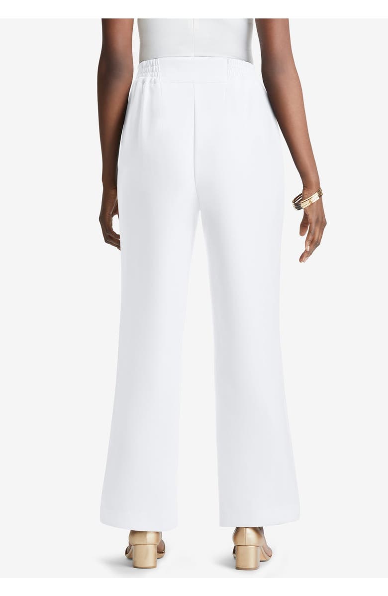 Jessica London Tummy Control Bi-Stretch Bootcut Pant, Alternate, color, White