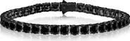 BLACKJACK Men's Cubic Zirconia Tennis Bracelet