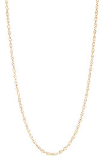 Fuzion Creations Rope Chain Necklace In Yellow