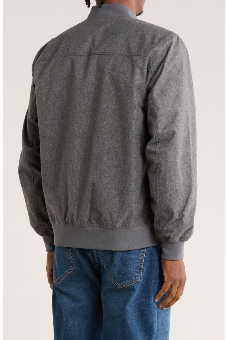 Textured Bomber Jacket, Alternate, color, CHARCOAL HEATHER GREY