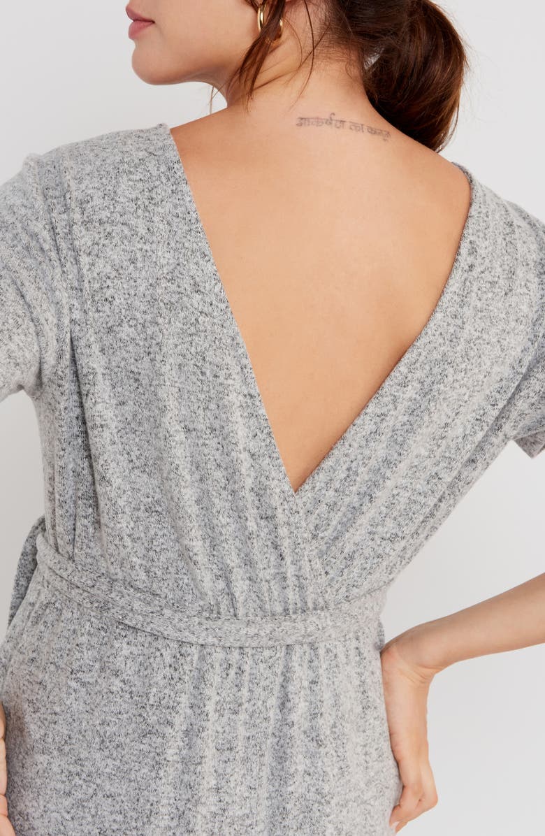 A PEA IN THE POD Reversible Hacci Maternity Jumpsuit, Alternate, color, Grey