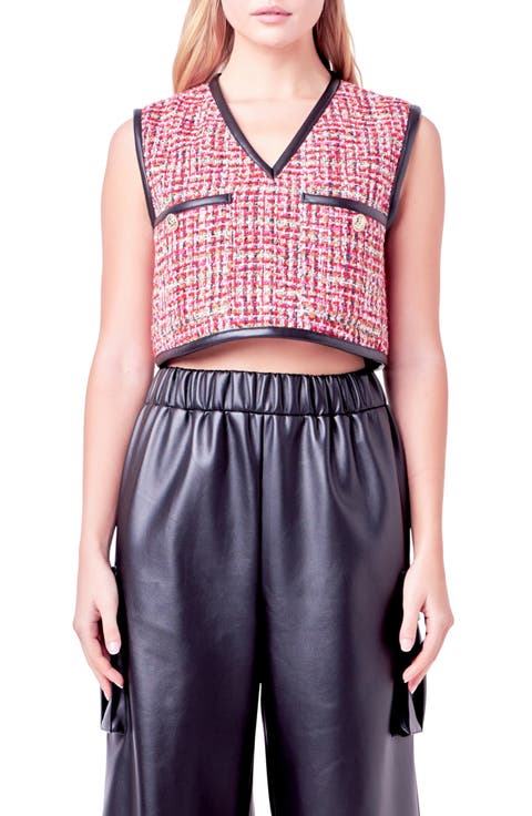 Women's Tweed Tops | Nordstrom