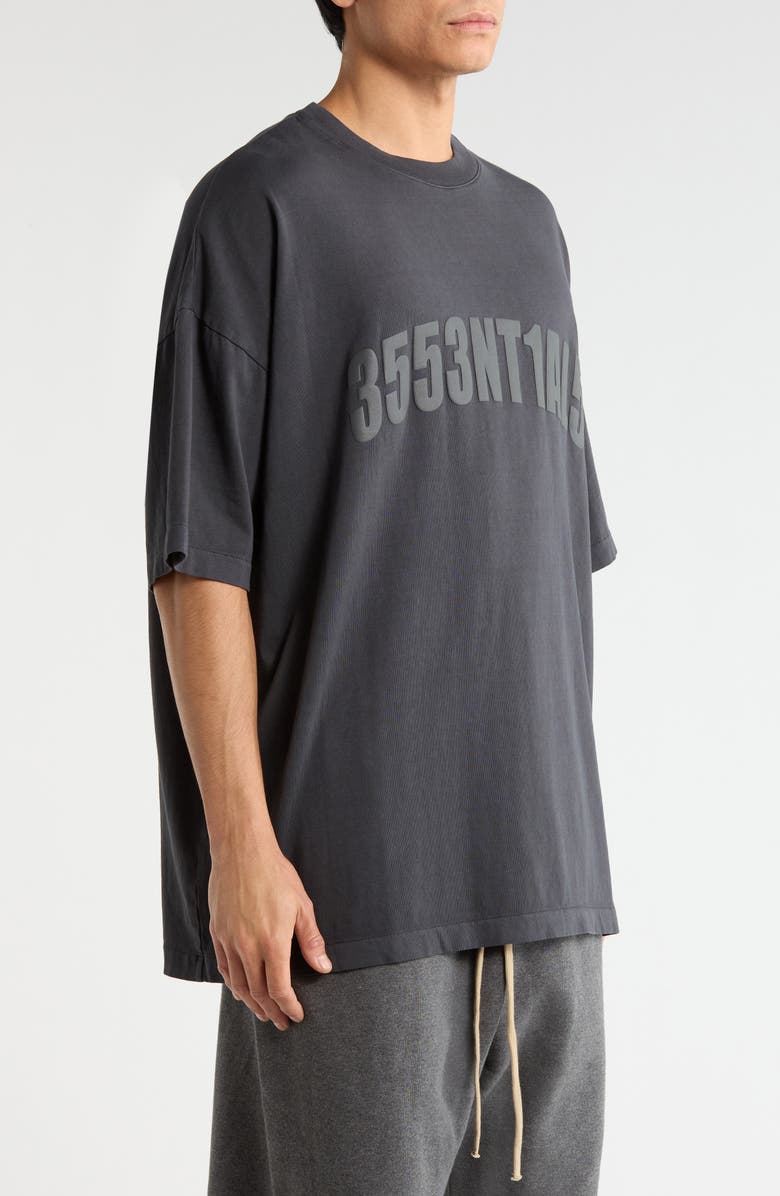 Fear of God Essentials 
90s Fit Logo Graphic T-Shirt, Alternate, color, Vintage Black