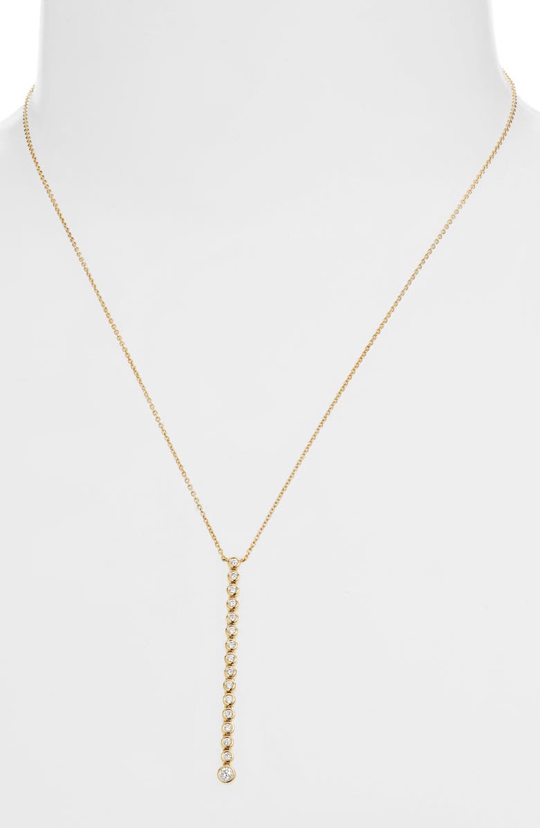 Bony Levy Monaco Diamond Stick Pendant Necklace, Alternate, color,