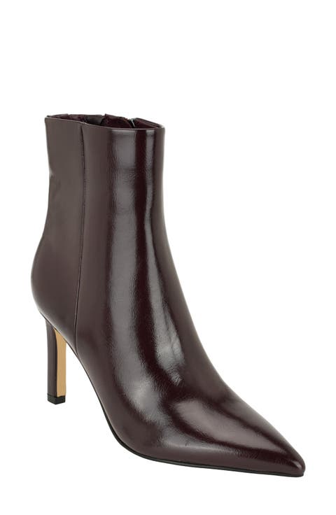 Chrysta Snake Embossed Faux Leather Bootie