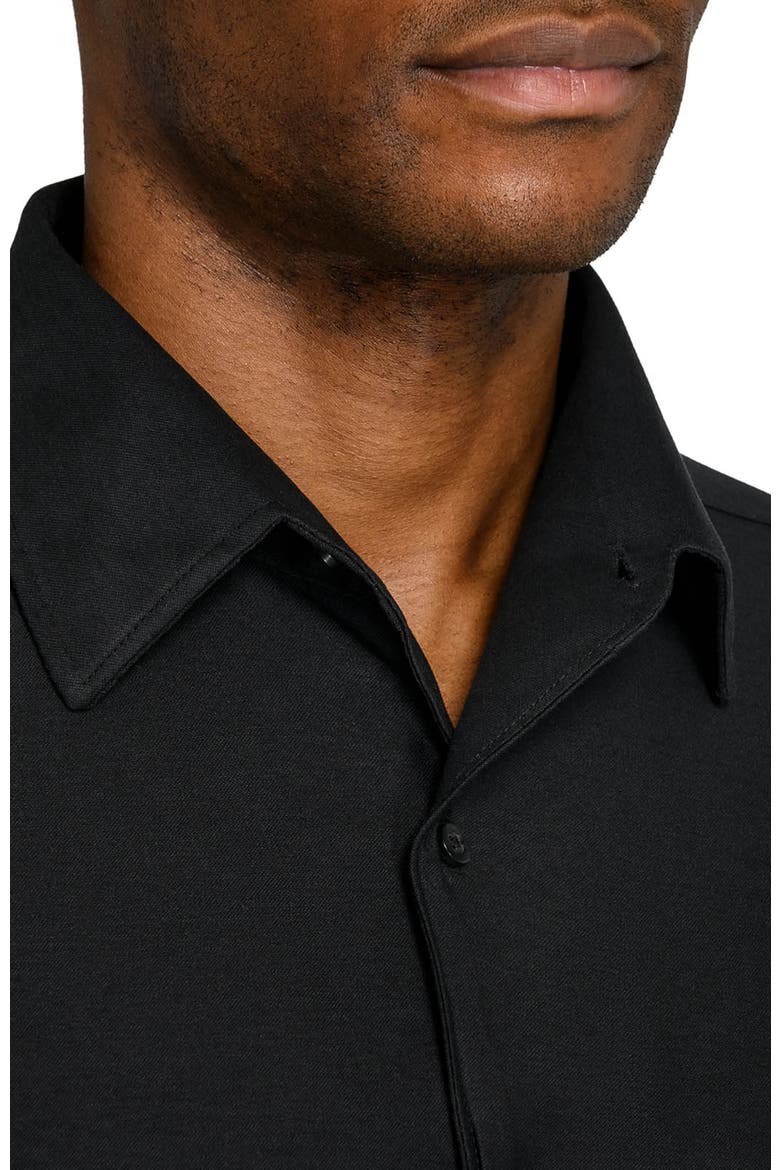 Solid Mapleton Luxe Cross Dyed Long Sleeve Shirt, Alternate, color, BLACK