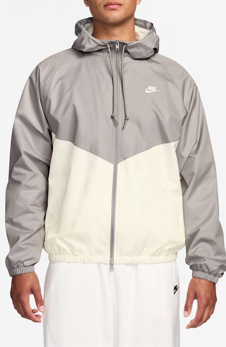 Nike Windrunner Hooded Lined Jacket, Main, color, Light Iron Ore/ Sail