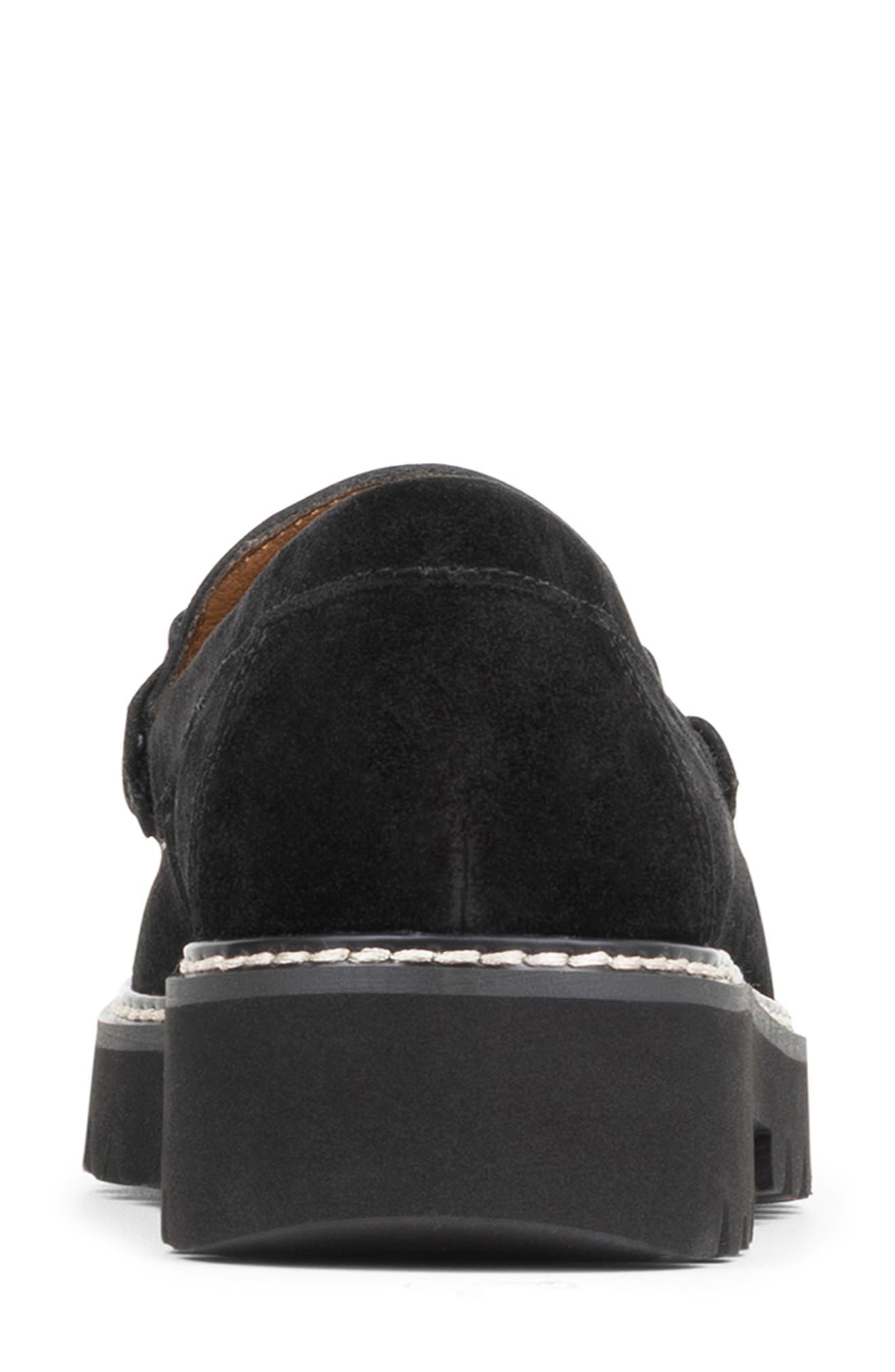 Huxley Bit Leather Loafer, Alternate, color, BLACK