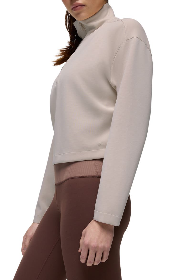 Shea Half Zip, Alternate, color, ALMOND