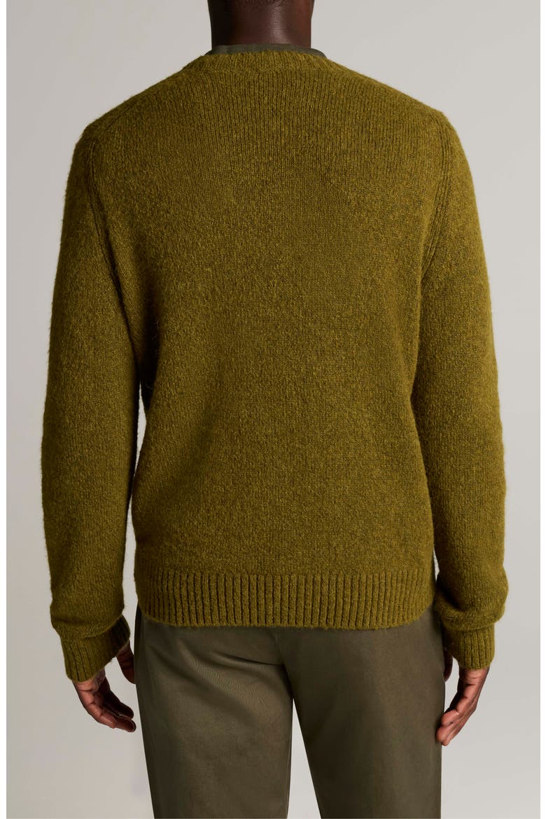 Mottled Marl Crewneck Sweater, Alternate, color, WINTER MOSS