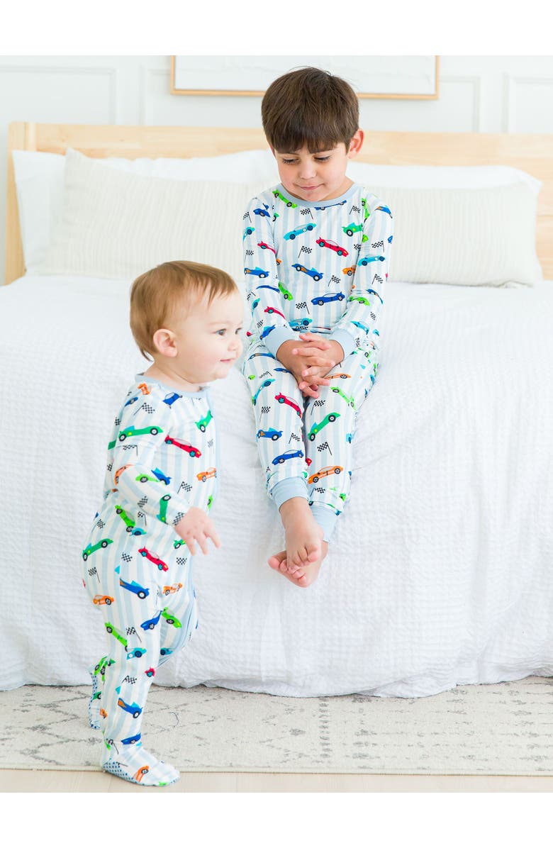 RuggedButts SoftSnooze Boys Long Sleeve Pajama Set, Alternate, color, Let's Roll