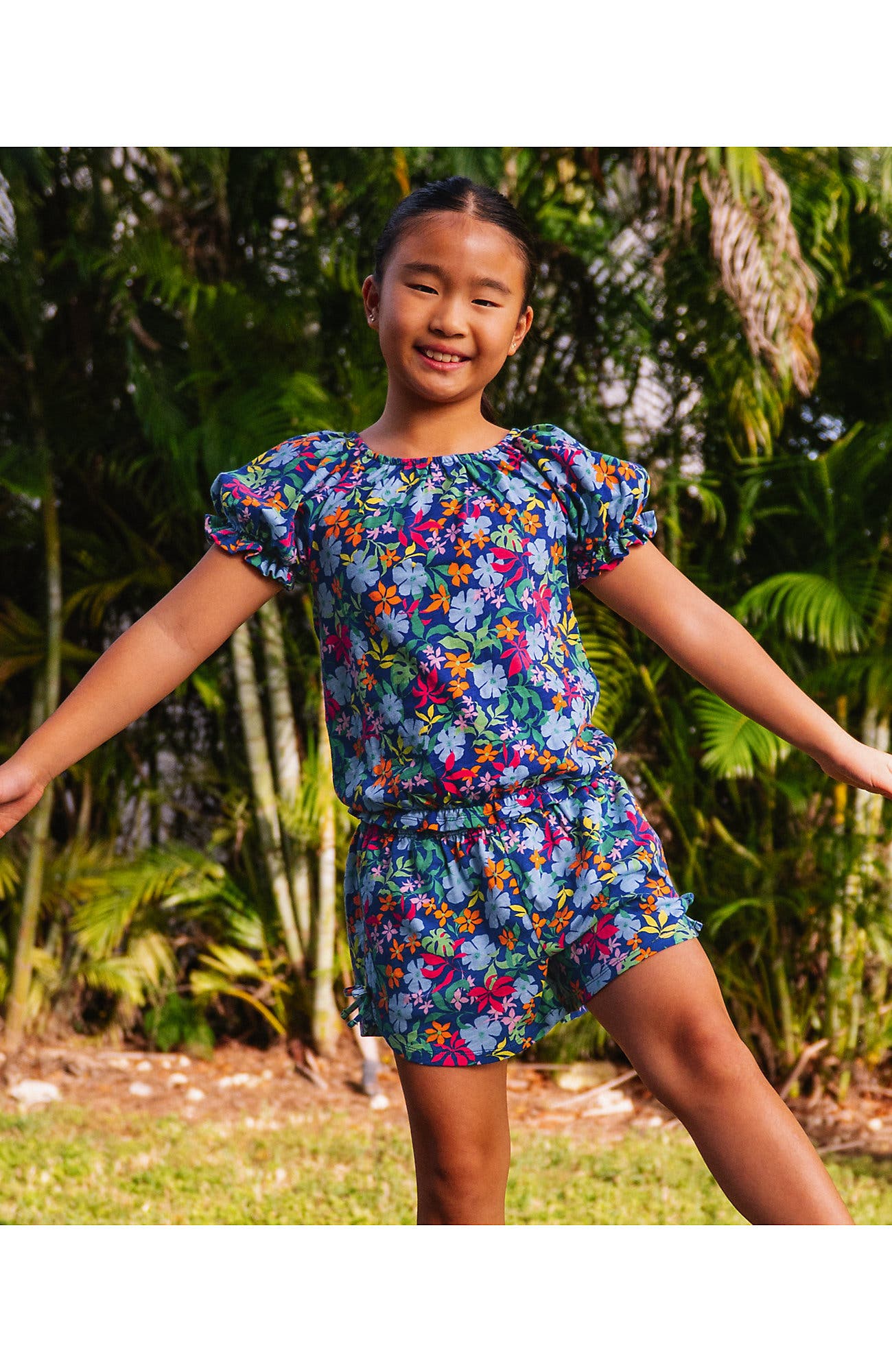 Blue/Multi Floral
