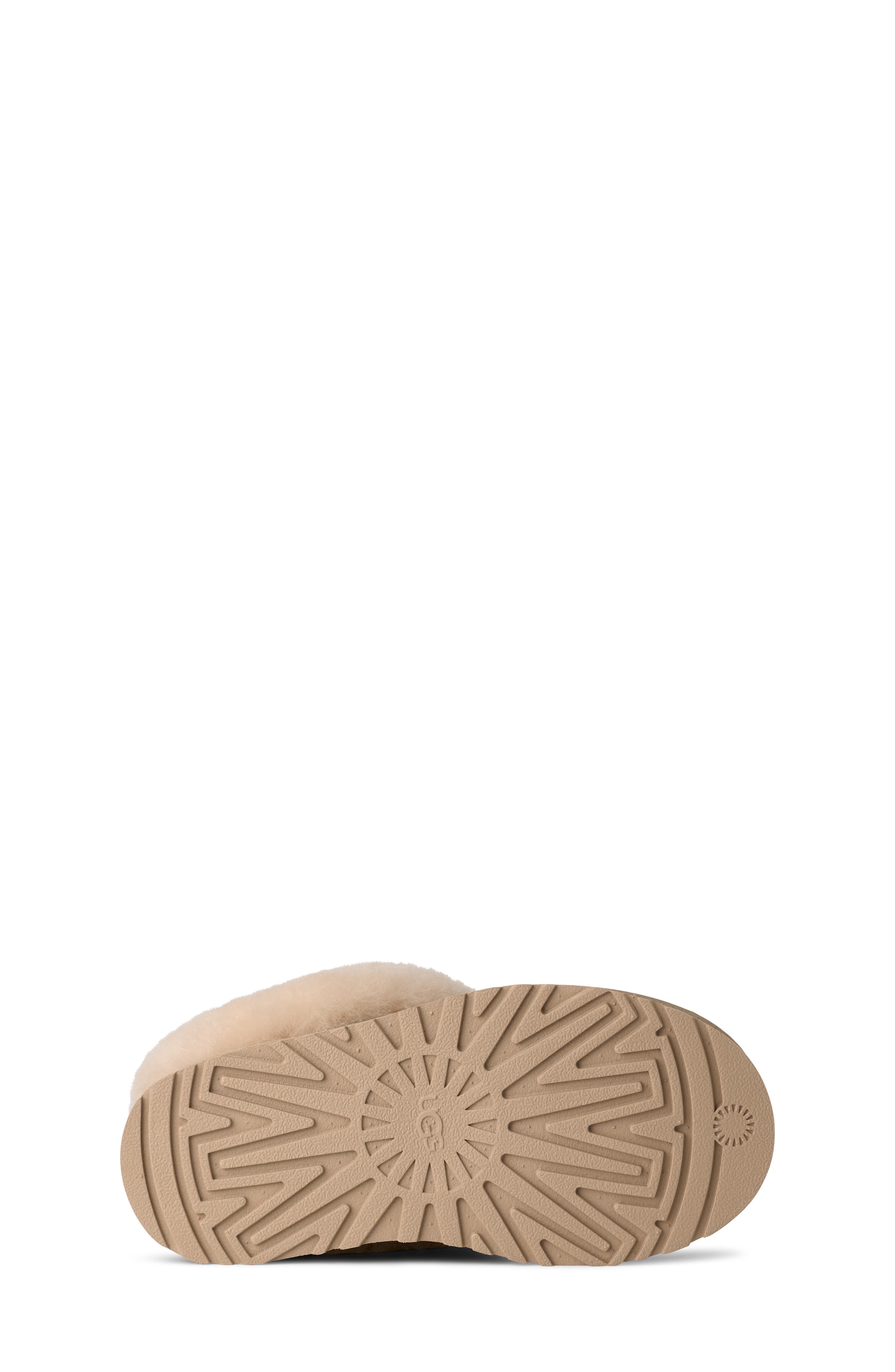 Kids' Tazzelle Genuine Shearling Collar Slipper, Alternate, color, MUSTARD SEED