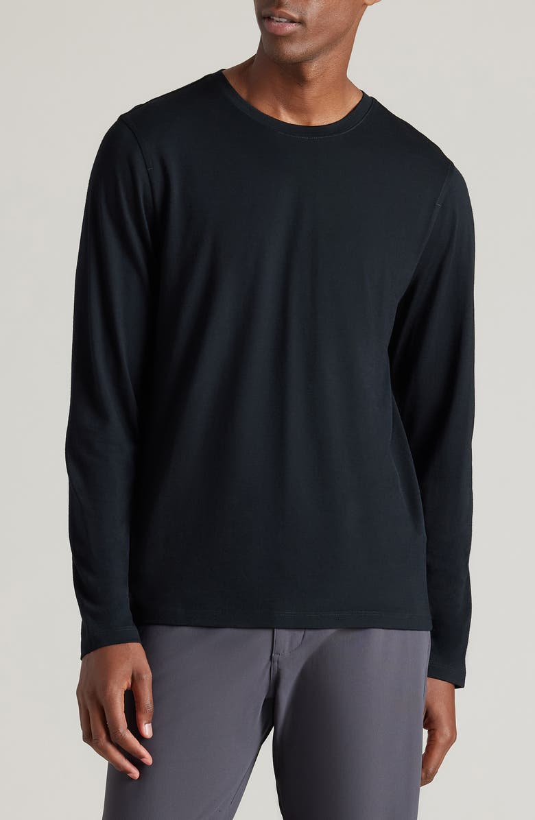 Rhone Modino Long Sleeve Wool Blend Crewneck T-Shirt, Main, color, 