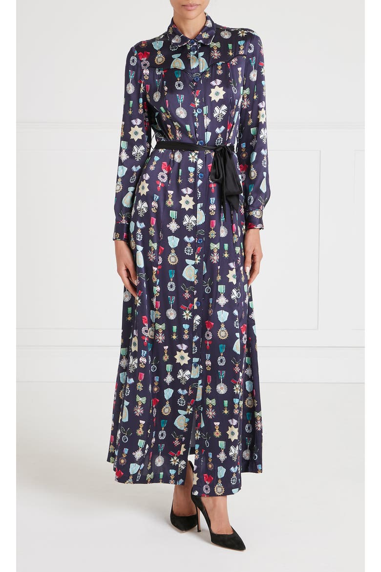 Gloriette Shirt Dress, Main, color, Harbour Blue