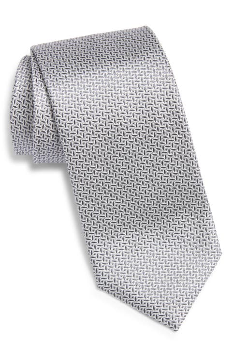 Geometric Silk Tie
