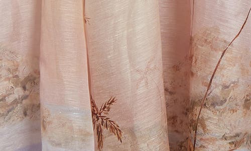 Zimmermann Dawning Ruffle Maxi Dresses Pink In Lilac Seascape
