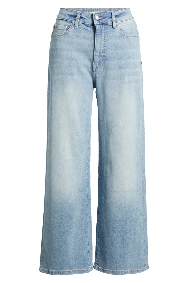 ICN High Waist Crop Wide Leg Jeans, Alternate, color, LAST SUMMER