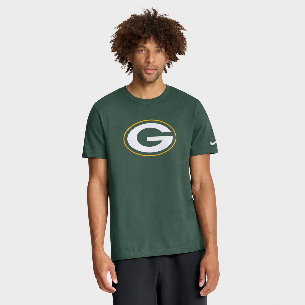 Nike Men's Nike Green Green Bay Packers Essential Logo T-Shirt (Men ...