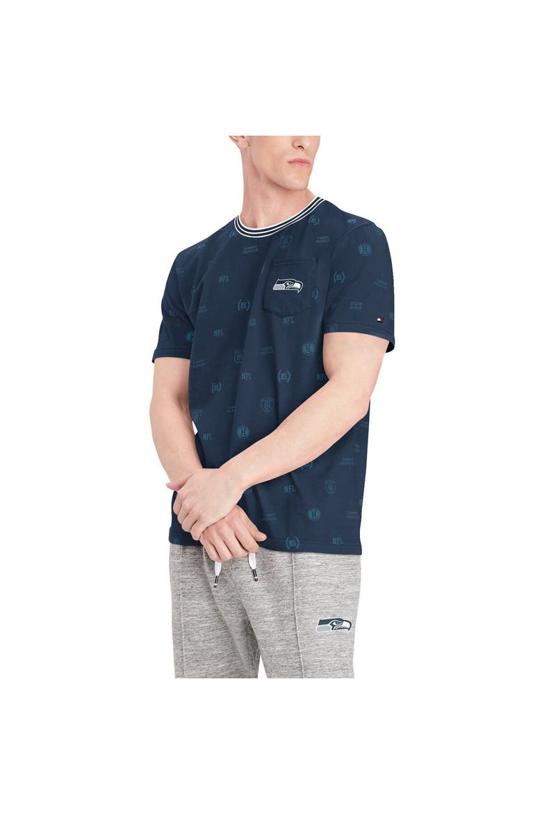 Men's Tommy Hilfiger College Navy Seattle Seahawks Essential Pocket T-Shirt, Alternate, color, Navy