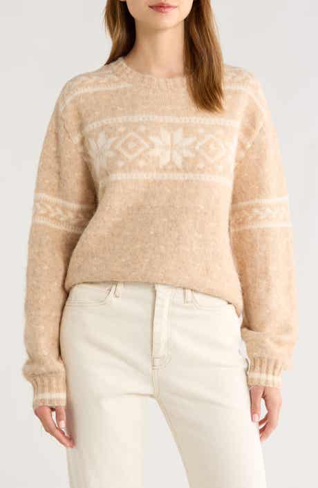 All in Favor Fair Isle Crewneck Sweater