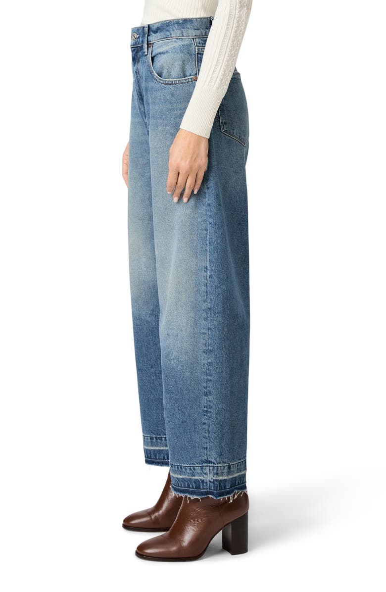 PAIGE Arellia Release Hem High Waist Ankle Barrel Jeans, Alternate, color,
