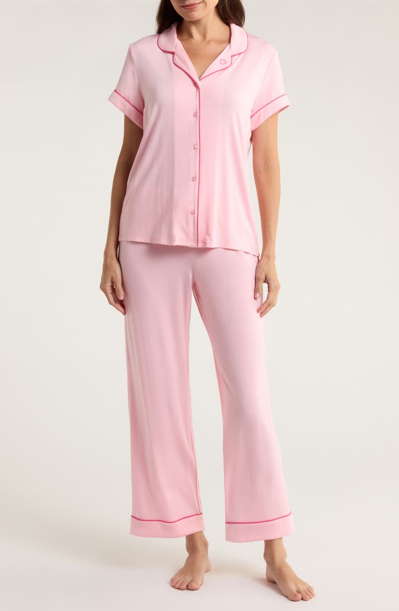 Nordstrom Moonlight Eco Crop Pajamas, Main, color, Pink Candy