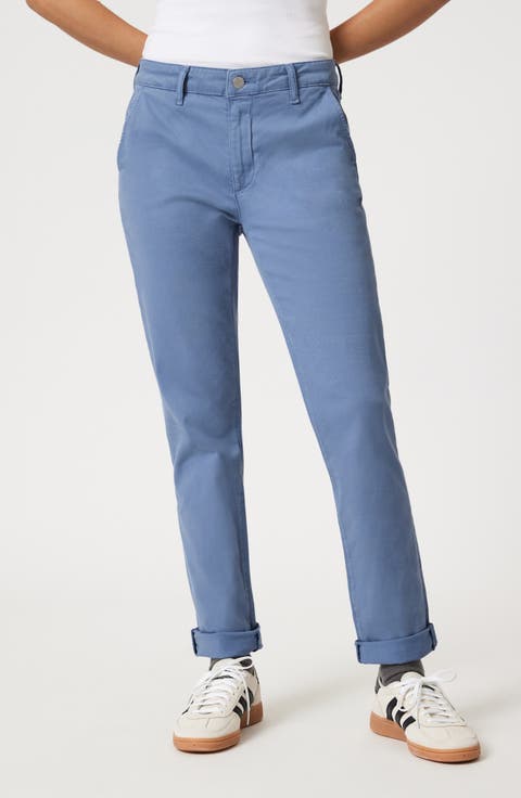 Kathleen High Waist Slim Chinos