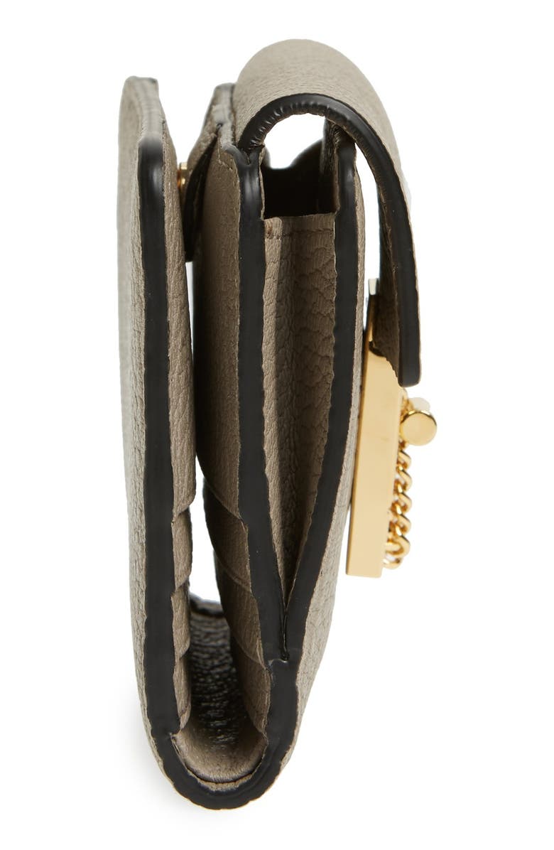 Chloé 'Drew' Calfskin Leather Square Wallet, Alternate, color,
