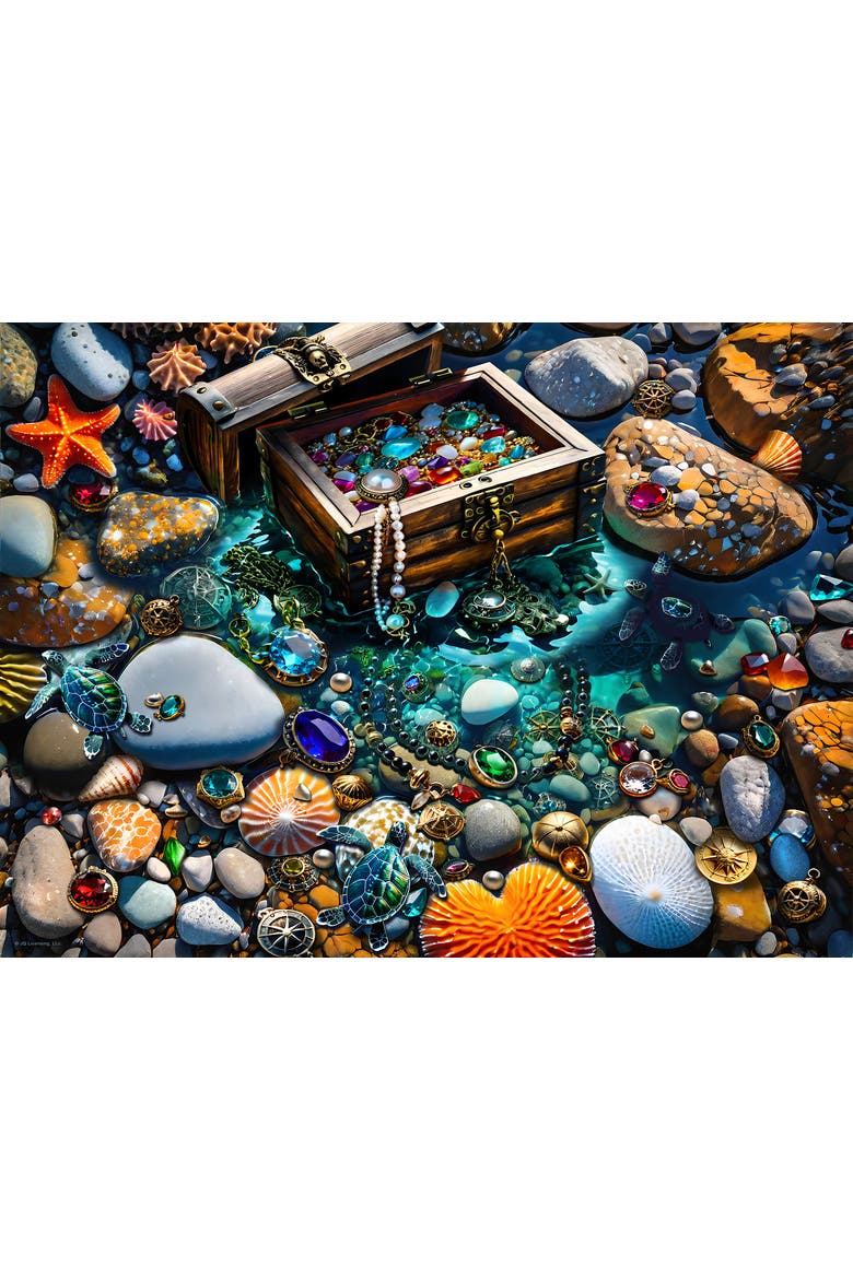Turtle Treasure Pool 1000 piece Jigsaw Puzzle for Adults, Alternate, color, Multicolor
