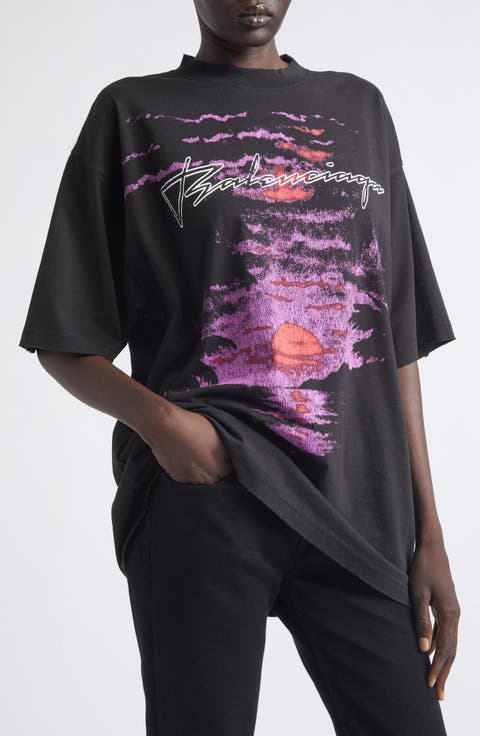 Dream Distressed Cotton Jersey Graphic T-Shirt